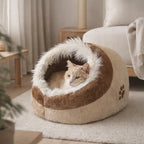 Kuschelhöhle Minou in Beige/Braun