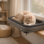 Fensterbrettbett Kyo in Schwarz/Anthrazit